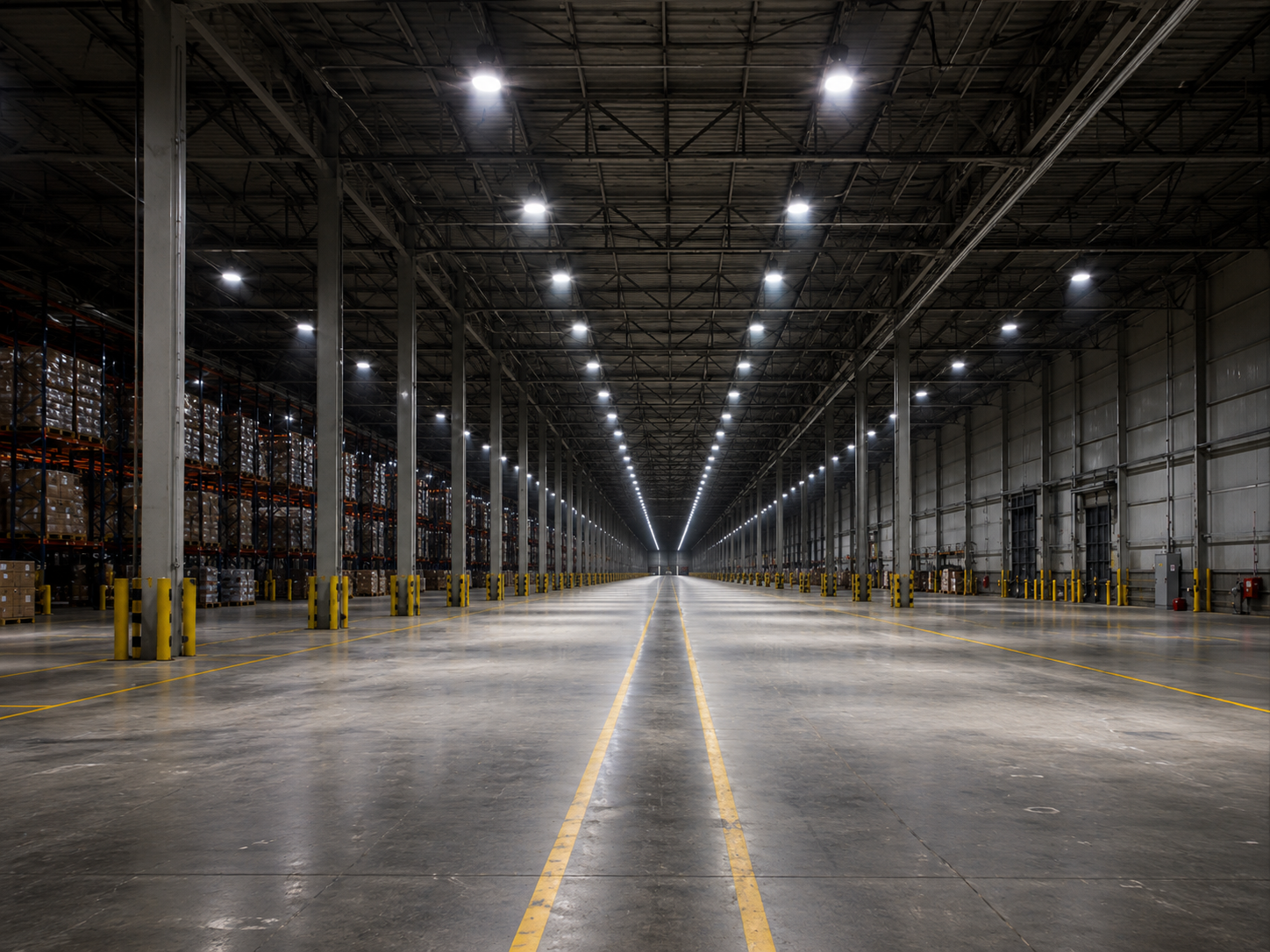 Industrial warehouse LED retrofit New Jersey PSE&G Engineered Solutions